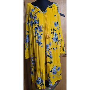 Old Navy Women's Mustard Dress (Size Large)